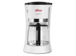 Ufesa CG7113 Caffettiera A Goccia Attiva, Capacità 6 Tazze O 0,6 Litri, Filtro Permanente, Spegnimento Automatico, Valvola Antigoccia, 600 W, (Funzione Keep Warm), Bianco/Nero