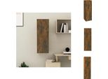 Mobile Tv Vidaxl Rovere Fumé 30,5X30X90 Cm Materiale A Base Di Legno - Mobili Tv