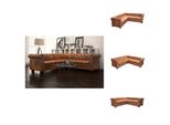 Vidaxl Divano Angolare Chesterfield 5 Posti In Pelle Finta Marrone - Divani
