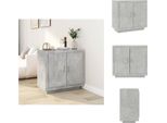 Vidaxl Credenza Grigio Cemento 80X40X75 Cm Materiale Legno - Credenze