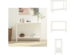 Vidaxl Consolle Bianca 110X40X80 Cm In Legno Di Pino Massiccio - Tavolini