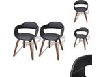 Vidaxl Sedie Da Pranzo 2 Pezzi In Legno Curvato Nero E Pelle Finta - Sedie Da Pranzo