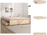 Vidaxl Letto Con Cassetti 140X190 Cm - Letti E Reti