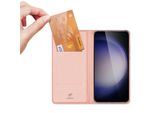 Custodia Dux Ducis Skin Pro Per Samsung S24+ Con Patta - Rosa
