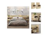 Vidaxl Comodini A Parete 2 Pezzi Rovere Sonoma - Comodini