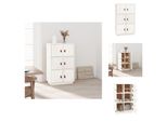 Vidaxl Credenza Bianca 67X40X108,5 Cm In Legno Massiccio Di Pino - Credenze