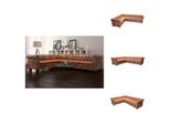 Vidaxl Divano Angolare Chesterfield 6 Posti In Pelle Finta Marrone - Divani
