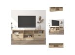 Mobile Tv Vidaxl Rovere Sonoma 150X33,5X45 Cm Materiale A Base Di Legno - Mobili Tv
