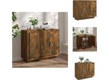 Vidaxl Credenza Rovere Fumé 92X35X75 Cm Materiale Legno - Credenze