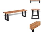 Vidaxl Panca In Legno Massiccio D'acacia 145 Cm - Panche Per Sala E Cassapanca