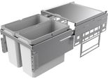 Naber 8012301 Cestino Per Rifiuti 32 (2X16) Litri Cox® Base 360 S/450-2 Grigio Chiaro, H 360 Mm