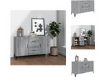 Vidaxl Credenza Grigio Sonoma 100X36X60 Cm Materiale A Base Di Legno - Credenze