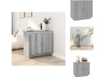 Vidaxl Credenza Grigio Sonoma 80X40X75 Cm Materiale A Base Di Legno - Credenze