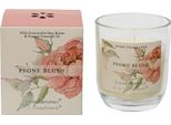 Candela Profumata In Vetro 9Cm Peonia Profumo Crema Bianco