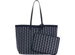 Lacoste Borsa A Tracolla Borsa Shopper Zel Shopping Bag Mono Marine 166 Farine 2 Blu Scuro