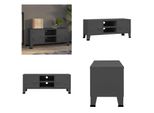 Vidaxl Mobile Tv In Stile Industriale Antracite 105X35X42 Cm In Metallo - Mobile Tv - Mobile Tv - Porta Tv - Tavolo Tv