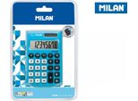Calcolatrice Tascabile Milano A 8 Cifre - Calcolatrice Tascabile - Soft Touch - 3 Tasti Di Memoria E Radice Quadrata - Colore Blu