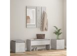 Vidaxl Set Di Mobili Da Corridoio In Cemento Grigio A Base Di Legno - Set Di Mobili Da Corridoio - Set Di Mobili Da Corridoio - Mobili Da Corridoio - Mobili Da Corridoio