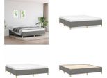 Vidaxl Letto Boxspring Grigio Scuro 180X200 Cm In Tessuto - Letto Boxspring - Boxspringbetten - Bett - SchlafzimmermöBel