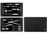 Set Manicure In Pelle Nera 12 Pezzi Zwilling Twinox