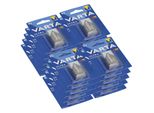 20X Blister Di 1 Blocco Di Batterie Al Litio Varta Professional Da 9V