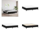 Vidaxl Struttura Letto Nera 180×200 Cm In Tessuto - Struttura Letto - Cornici Letto - Struttura Letto - Letto