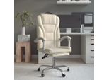 Vidaxl Sedia Da Ufficio Con Funzione Reclinabile In Pelle Finta Crema - Sedia Da Ufficio Con Funzione Reclinabile - Sedia Da Ufficio Con Funzione Reclinabile - Sedia Da Ufficio Con Funzione Relax - Sedia Da Scrivania