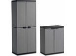 Armadio In Plastica Keter Jolly Set Di 2 166 X 68 X 39 Cm & 87 X 68 X 39 Cm