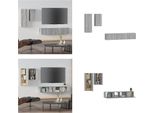 Vidaxl Set Di Mobili Tv 4 Pezzi Grigio Sonoma In Legno - Mobile Tv - Mobili Tv - Mobili Tv - Mobili Tv