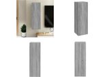 Vidaxl Mobile Tv Grigio Sonoma 30,5X30X90 Cm In Legno - Mobile Tv - Mobili Tv - Mobili Tv - Porta Tv