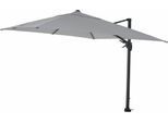 Siena Garden Bosco N+ Ombrellone A Sbalzo Antracite/Grigio Chiaro 300 X 300 Cm Telaio Alluminio Antracite