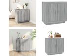 Vidaxl Credenza Grigio Sonoma 80X40X75 Cm Materiale A Base Di Legno - Credenza - Credenza - Armadio - Madia