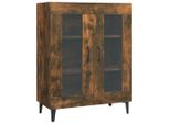 The Living Store Credenza Rovere Fumé 69,5X34X90 Cm Materiale In Legno