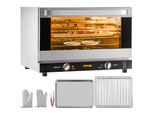 Vevor Mini Forno, 47 L Forno Grill 1600 W Mini Forno Da Tavolo 4 Strati, 58 X 55 X 40 Cm Forno Elettrico A Convezione Con Timer 0-120 Min, Guanti E Vassoio Per Alimenti, Forno Per Pizza Forno Per Cottura