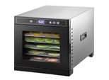 Vevor Disidratatore, 6 Vassoi Disidratatore In Acciaio Inox 32 X 34 X 45 Cm Forno Disidratatore 600 W Disidratatore, Tempo Di Essiccazione 0-48 Ore Macchina Disidratatrice Alimentare 13,35 Kg Congelatore Frutta, Frutta