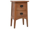 The Living Store Comodino In Abete Massiccio 40 X 29 X 68 Cm Marrone