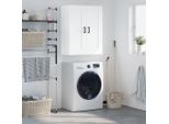 The Living Store Armadio A Muro Bianco 69,5X34X90 Cm Materiale Legno
