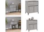 Vidaxl Credenza Grigio Sonoma 60X35X70 Cm Materiale A Base Di Legno - Credenza - Credenza - Armadio - Credenza