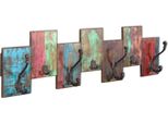 The Living Store Appendiabiti Con 7 Ganci In Legno Massiccio Antico