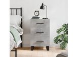 Vidaxl Comodino Grigio Cemento 40X40X66 Cm Materiale A Base Di Legno - Comodino - Comodini - Armadio - Mobile Da Letto