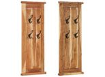 The Living Store Armadi 2 Pz. Legno Massiccio Di Acacia 38X100 Cm