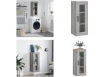 Vidaxl Armadio A Muro Grigio Sonoma 34,5X34X90 Cm - Armadio A Muro - Armadio A Muro - Armadio - Armadio Portaoggetti