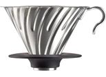 Hario Drip V60-02 - Gocciolatore / Filtro Per Caffè In Acciaio Inossidabile Con Supporto