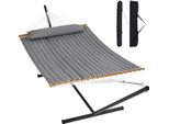 Amaca Vevor Per 2 Persone, Portata 207 Kg, Amaca Doppia Con Supporto In Acciaio Da 3,66 M E Borsa Da Trasporto Portatile E Cuscino Amaca Autoportante Per Uso Esterno Terrazza Giardino Spiaggia