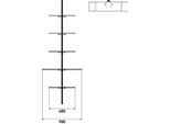 Naber 8041232 Set Di Scaffali In Metallo Transform 600 X 200 Mm (L X P) Per Scaffalature, Nero Opaco
