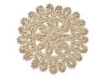 Tovaglietta Clayre & Eef Ø 30 Cm Beige Paglia