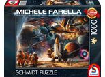 Schmidt Spiele Michele Farella: Fascination Space Travel - Viaggio Nelle Galassie Lontane, Puzzle (1000 Pezzi) - Schmidt Spiele 58539 - (Numero Di Pezzi Del Puzzle / Fino A 2.000 Pezzi)