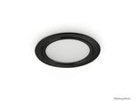 Anelli Led Nero Opaco, Apparecchio Di Illuminazione, Apparecchio Singolo Senza Interruttore, 3000 K Bianco Caldo