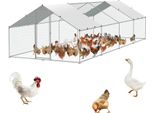 Pollaio Vevor, 3,9 X 7,8 X 2,0 M, Pollaio Per Cortile Con Copertura, Pollaio Con Tetto A Torre E Serratura Di Sicurezza Per Cortile, Fattoria, Anatra, Coniglio E Gabbia Per Pollame