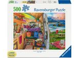 Puzzle Ravensburger Vista Dalla Roulotte Xxl 500 Pezzi